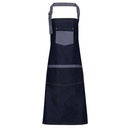 (PR127) Domain Contrast Denim Bib Apron [PW127]