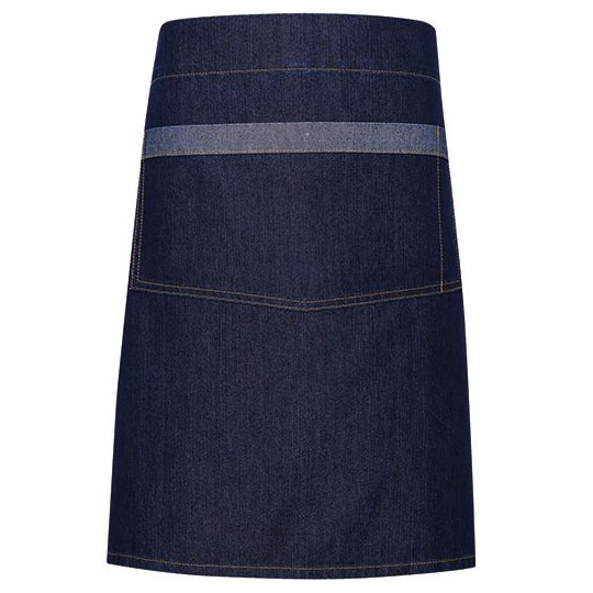 (PR128) Domain Contrast Denim Waist Apron