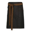 (PR135) Division Waxed Look Denim Waist Apron [PW135]