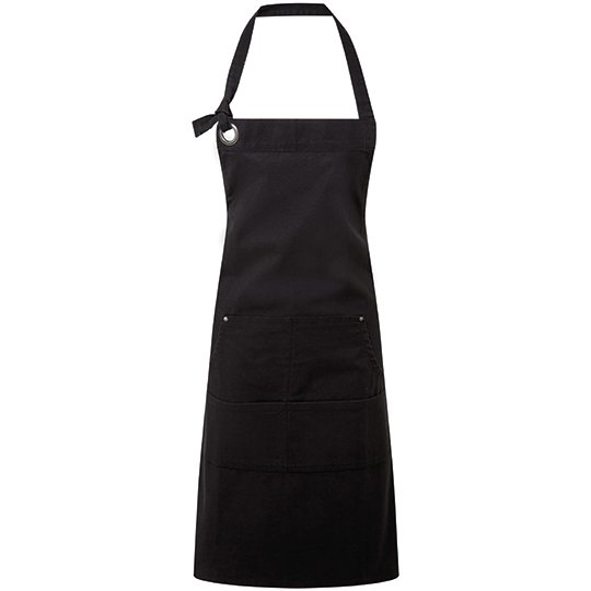 [1000296343] (PR137) Calibre Heavy Cotton Canvas Pocket Apron [PW137] (Black (ca. Pantone Black C))