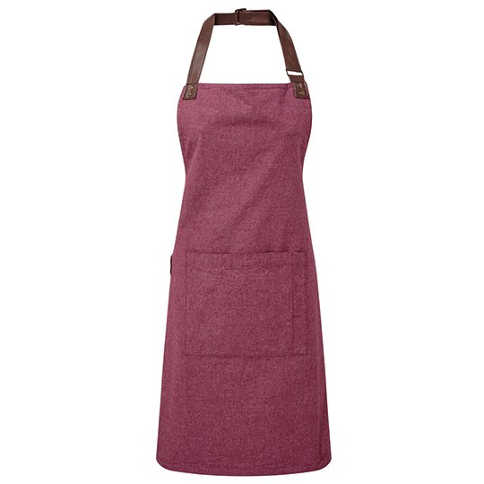 [1000296351] (PR144) Annex Oxford Bib Apron [PW144] (Burgundy (ca. Pantone 209C))
