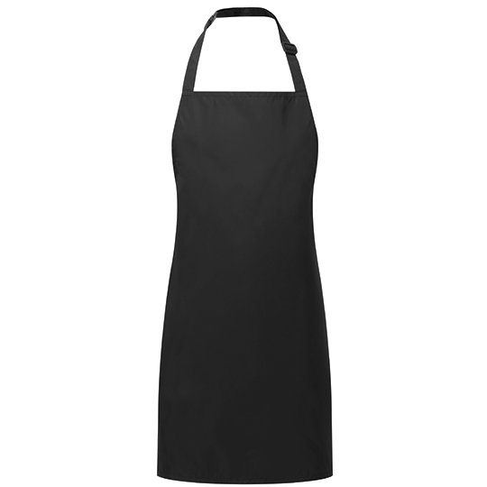 [1000296325] (PR145) Childrens´ Waterproof Apron [PW145] (43 x 53 cm (3-6 years), Black (ca. Pantone Black C))