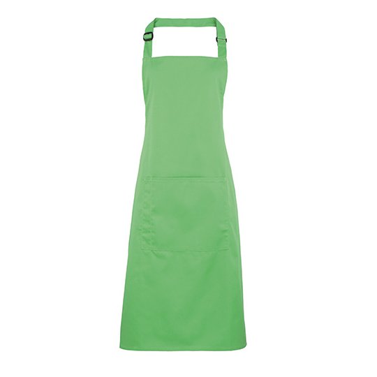 [1000143202] (PR154) Colours Collection Bib Apron With Pocket [PW154] (Apple (ca. Pantone 360C))