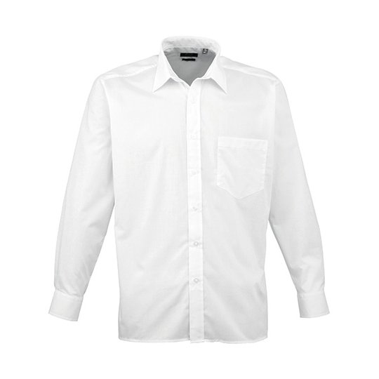 (PR200) Men´s Poplin Long Sleeve Shirt [PW200]