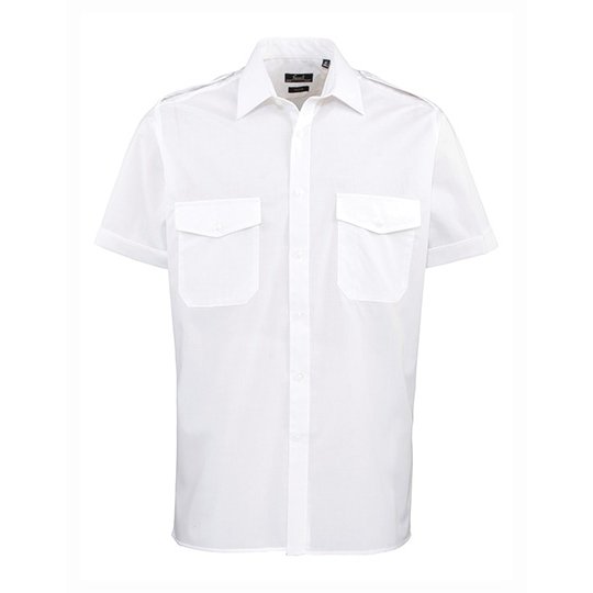 (PR212) Pilot Shirt Short Sleeve
