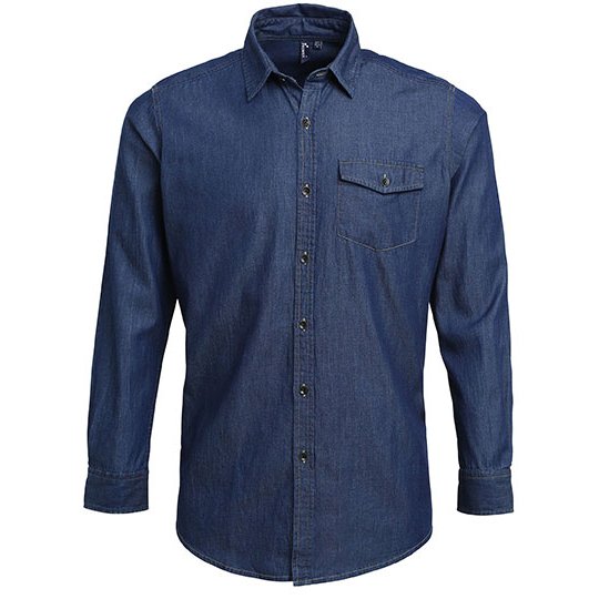 (PR222) Men´s Jeans Stitch Denim Shirt [PW222]