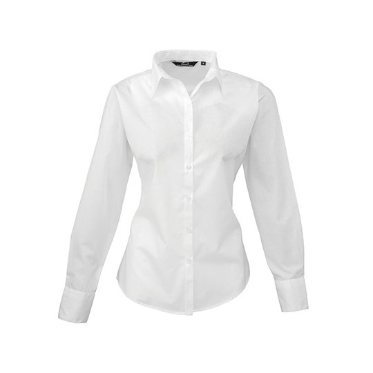 (PR300) Women´s Poplin Long Sleeve Blouse [PW300]