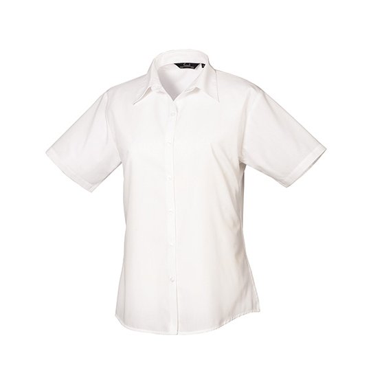 (PR302) Women´s Poplin Short Sleeve Blouse