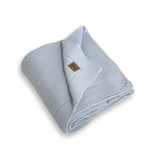 [1000422703] Babiezz® Organic Knitted Blanket [ARB930] (Baby Blue)