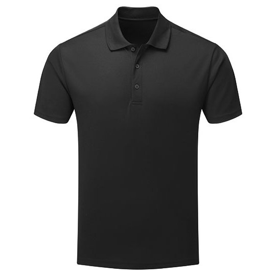 [1000333212] (PR631) Men´s Spun-Dyed Sustainable Polo Shirt [PW631] (S, Black (ca. Pantone Black C))