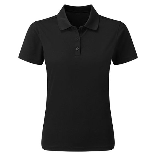 [1000333233] (PR633) Women´s Spun-Dyed Sustainable Polo Shirt [PW633] (XS, Black (ca. Pantone Black C))