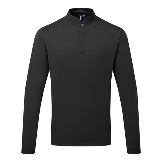 [1000400811] (PR647) Essential ´Coolchecker®´ Chefs Shirt - Long Sleeve [PW647] (XS, Black)