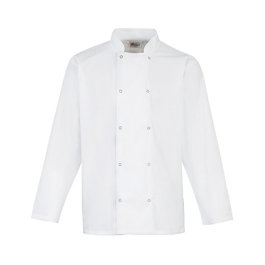(PR665) Chef´s Long Sleeve Stud Jacket [PW665]