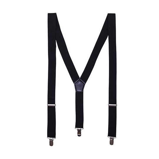 [1000244889] (PR701) Clip On Trousers Braces/Suspenders [PW701] (Black (ca. Pantone Black C))
