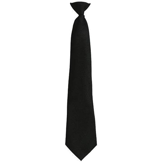 [1000145927] (PR785) Colours Orginals Fashion Clip Tie [PW785] (Black (ca. Pantone Black C))