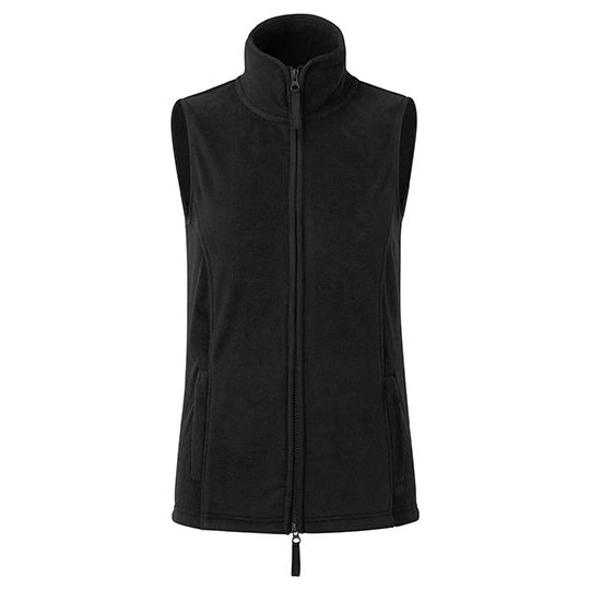 [1000351191] (PR804) Women´s ´Artisan´ Fleece Gilet [PW804] (XS, Black (ca. Pantone Black C) / Black (ca. Pantone Black C))