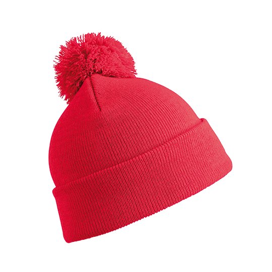 [1000289208] (RC028X) Pom Pom Beanie [RC028] (Red)
