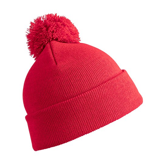 [1000289217] Junior Pom Pom Beanie [RC028J] (Red)