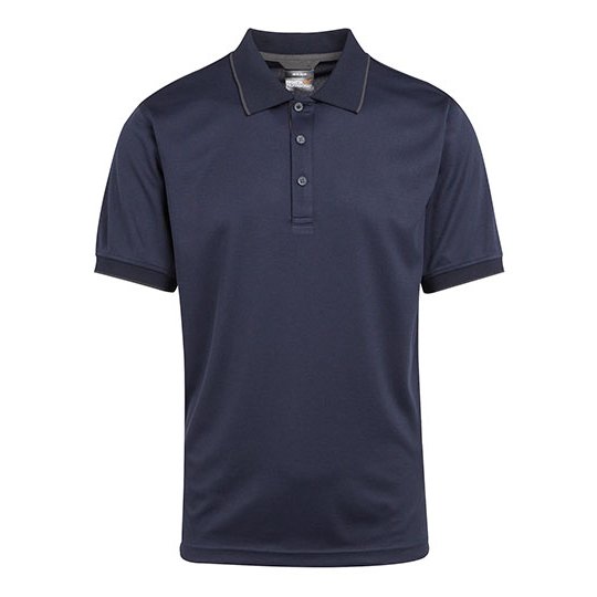 [1000358721] (TRS264) Navigate Short Sleeve Polo [RG264] (S, Navy / Seal Grey)