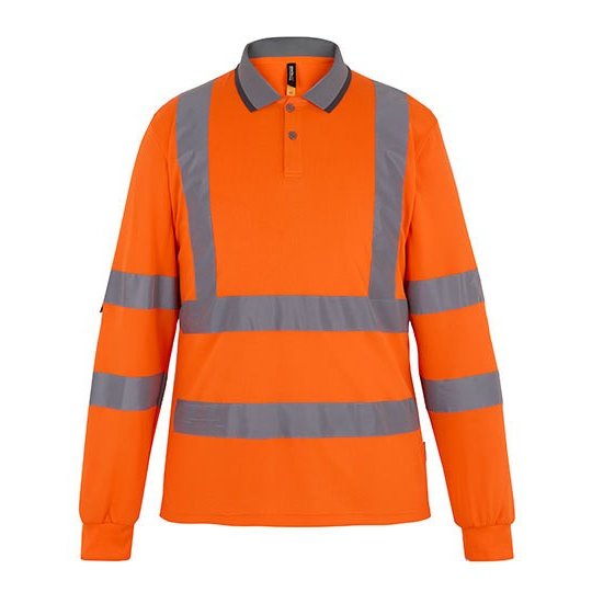 Hi-Vis Pro Contract Long-Sleeved Polo Shirt (Class 3)