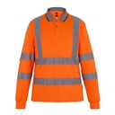 (TRS324) Hi-Vis Pro Contract Long-Sleeved Polo Shirt (Class 3) [RG3240]