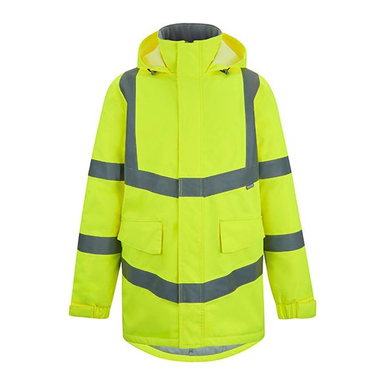 [1000410224] (TRW600) Hi-Vis Pro Contract Dover Parka Jacket [RG60000] (S, Yellow)