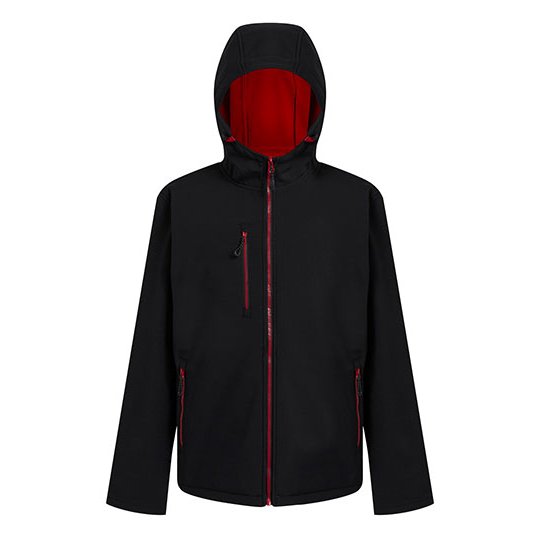 (TRA705) Navigate 2-Layer Hooded Softshell Jacket