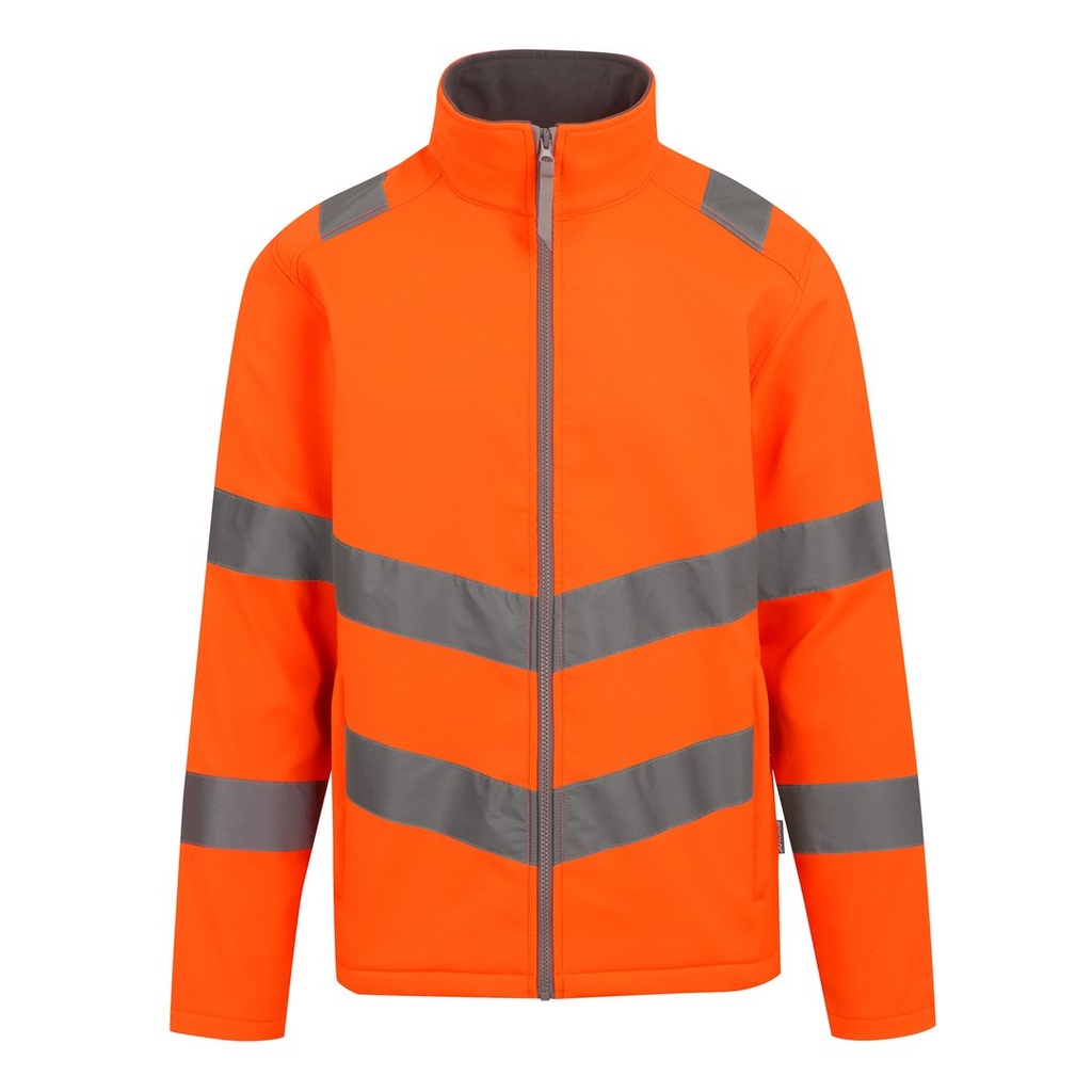 [1000386869] (TRA712) Pro Contract Hi-Vis Ablaze 2L Softshell Jacket [RG712] (S, Orange)