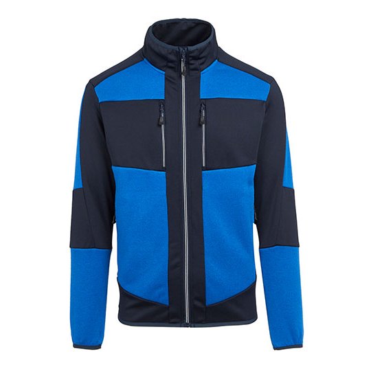 [1000362076] (TRF720) E-volve Unisex Knit Effect Stretch Midlayer Jacket [RG720] (XS, Strong Blue / Navy)