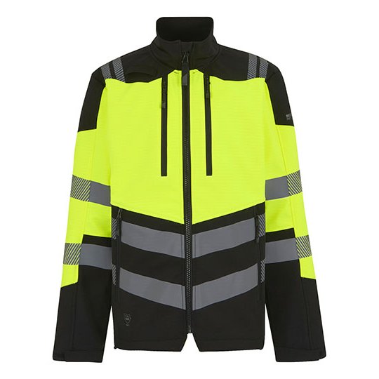 [1000405646] (TRA760) Hi-Vis X-Pro 3 Layer Softshell Jacket (Class 2) [RG760] (S, Black / Yellow)