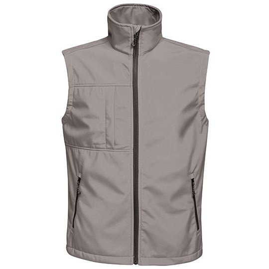 [1000247214] (TRA848) Men´s Octagon II Printable Softshell Bodywarmer [RG848] (S, Seal Grey (Solid) / Black)