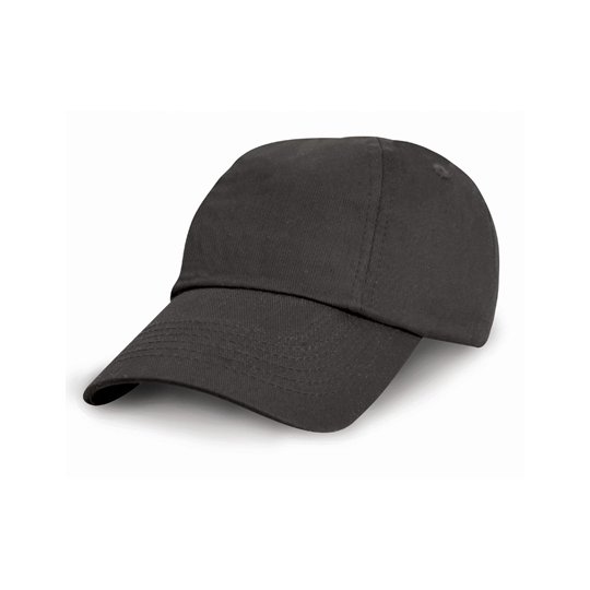[1000154570] (RC018J) Junior Low Profile Cotton Cap [RH18J] (Black)