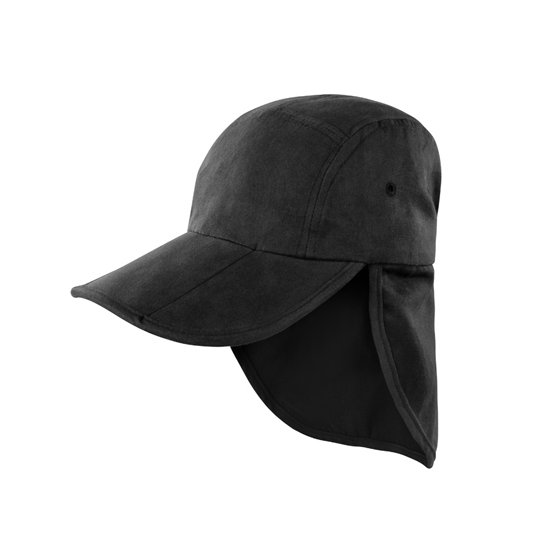 [1000154765] (RC076X) Fold Up Legionnaires Cap [RH76] (Black)