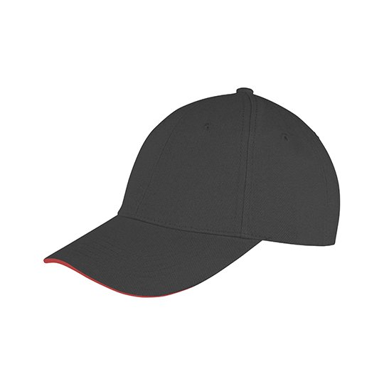 (RC091X) Memphis Brushed Cotton Low Profile Sandwich Peak Cap [RH91]