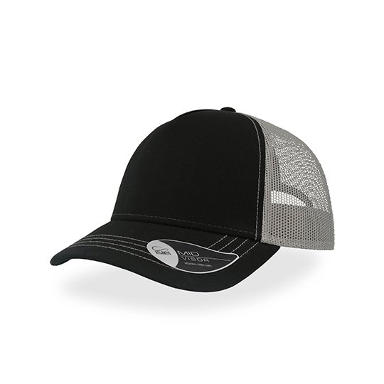 [1000298177] (RCAN) Rapper Canvas Cap [AT527] (Black / Grey)
