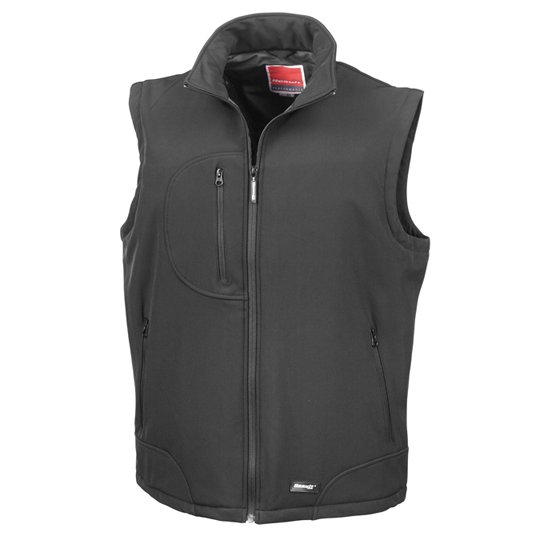 [1000155576] (R123X) Soft Shell Bodywarmer [RT123] (S, Black / Black)