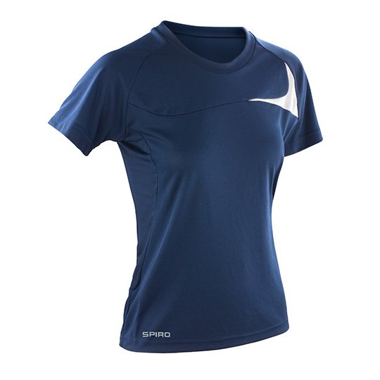 [1000156761] (S182F) Women´s Dash Training Shirt [RT182F] (XS (34), Navy / White)