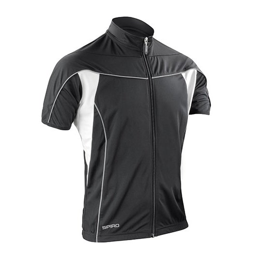 [1000156920] (S188M) Men´s Bikewear Full Zip Performance Top [RT188M] (S, Black / White)