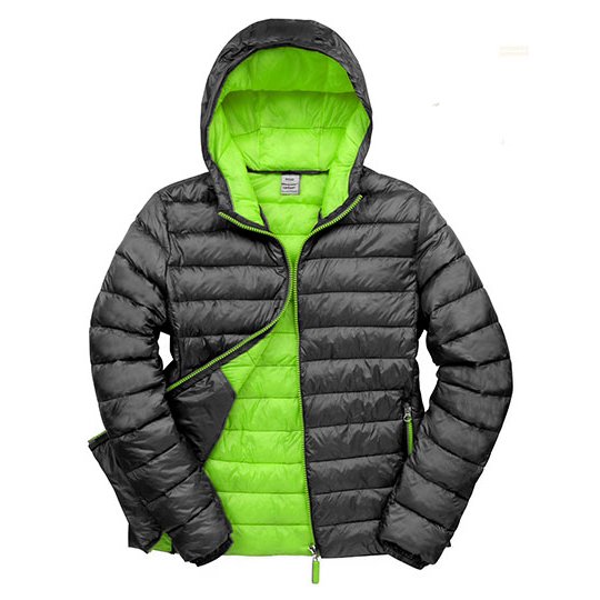 [1000157105] (R194M) Men´s Snow Bird Hooded Jacket [RT194M] (S, Black / Lime)