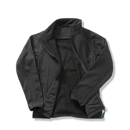 [1000158125] (R231F) Women´s Printable Softshell Jacket with Recycled Fleece Inner [RT231F] (XS, Black / Black)