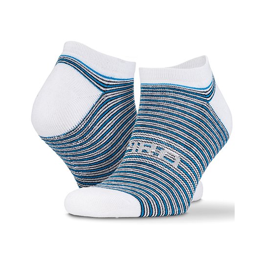 (S295X) 3-Pack Mixed Stripe Coolmax Sneaker Socks