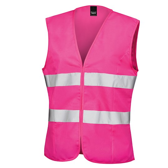 [1000159567] (R334F) Women´s Enhanced Visibility Fitted Tabard [RT334F] (XXS, Fluorescent Pink)
