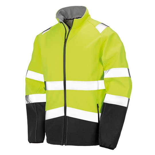 [1000248825] (R450X) Printable Safety Softshell Jacket [RT450] (S, Fluorescent Yellow / Black)