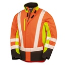 (R506X) Recycled 3-Layer Printable 3-Tone Safety Softshell Jacket [RT506]