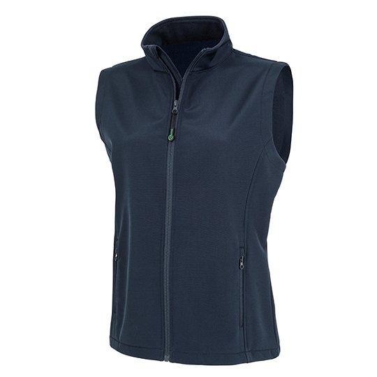 [1000310874] (R902F) Women´s Recycled 2-Layer Printable Softshell Bodywarmer [RT902F] (XS, Navy)