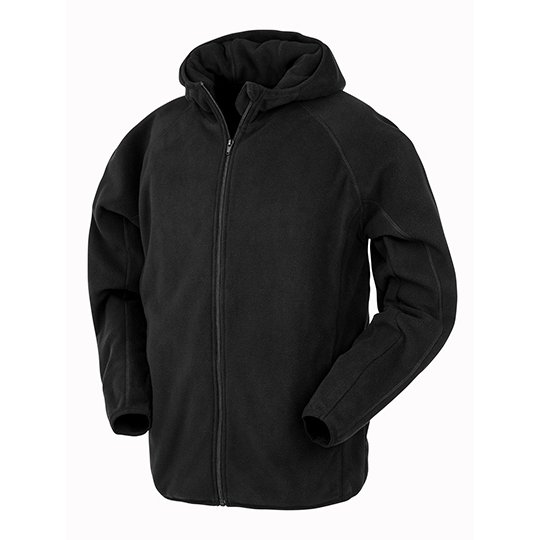 (R906X) Recycled Hooded Microfleece Jacket