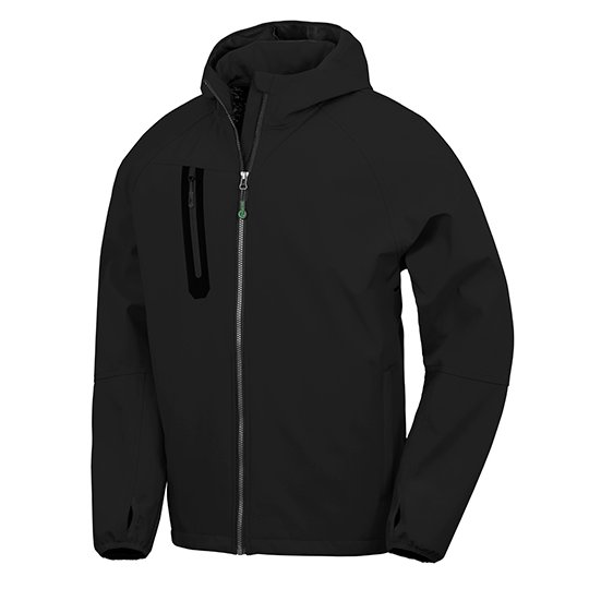 (R909X) 3-Layer Recycled Printable Hooded Casual Softshell Jacket [RT909]