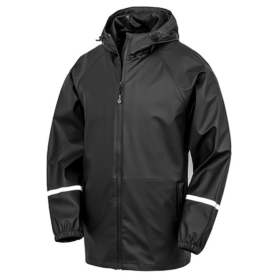 (R915X) Prism PU Waterproof Jacket with Reflective Bands & Recycled Backing [RT915]