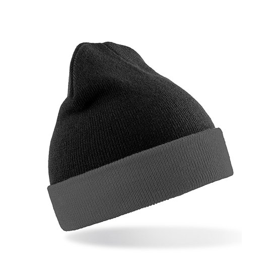 (RC930X) Recycled Black Compass Beanie