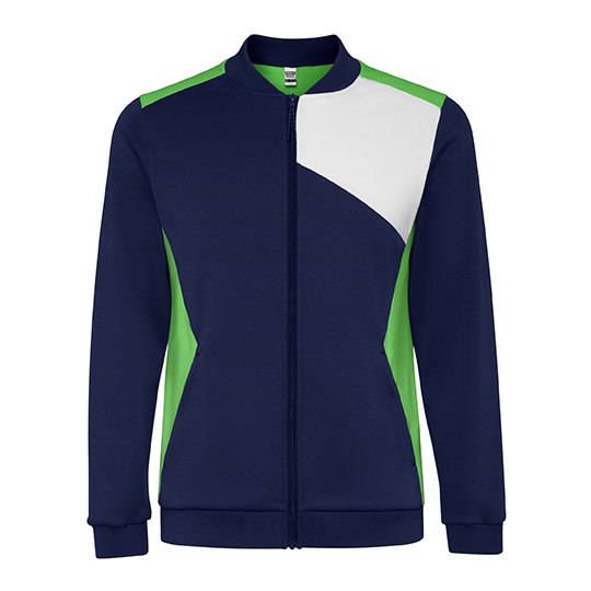 [1000402244] (SU0340) Leros Tracksuit Jacket [RY0340] (S, Fern Green 226 / White 01 / Navy Blue 55)